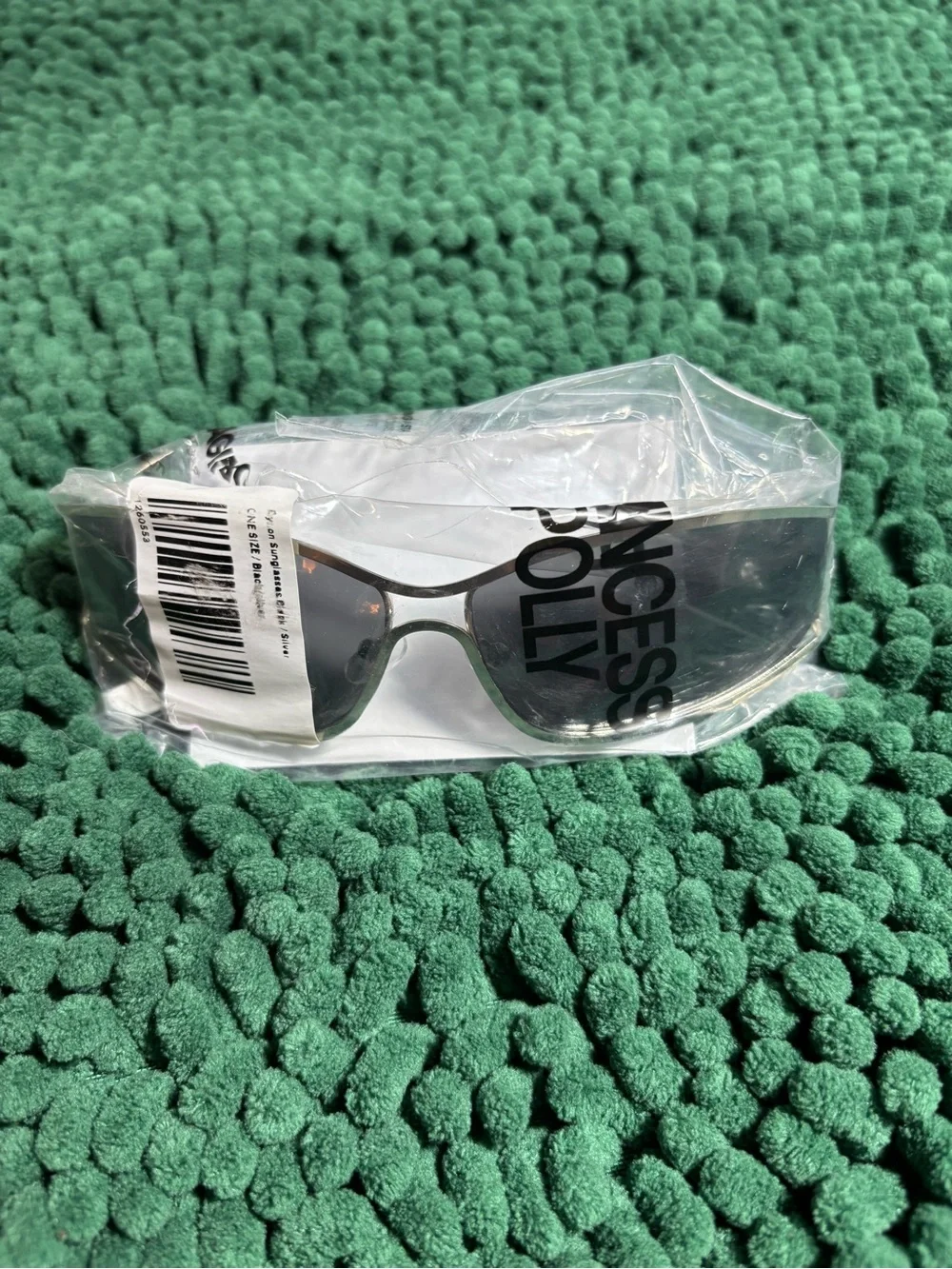Princess Polly Black and Silver Dyxon Sunglasses